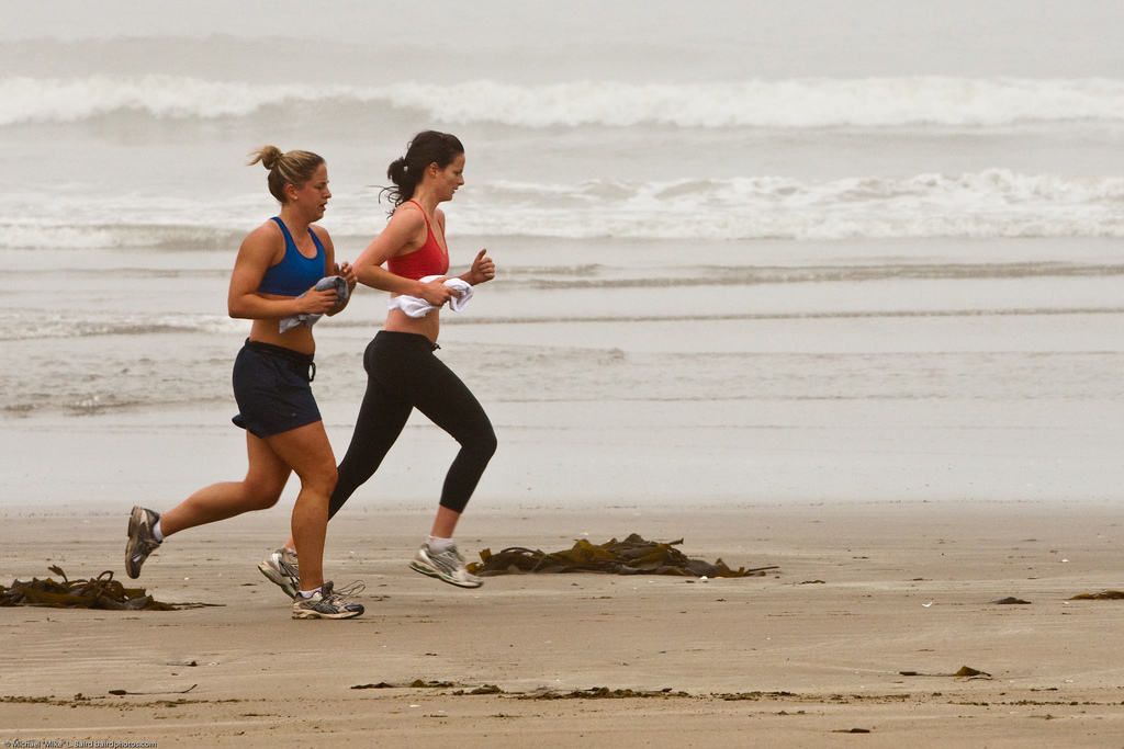 female joggers